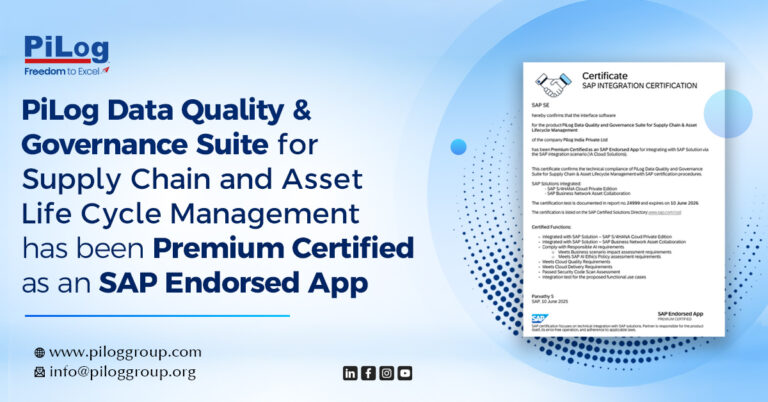 PiLogs Data Quality & Governance Suite Earns SAP Certification